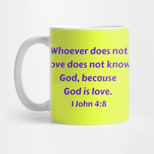 Bible Verse 1 John 4:8 Mug